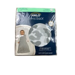 Halo SleepSack Micro Fleece Large 12-18 Months Sand + Stone Gray NWT Camo